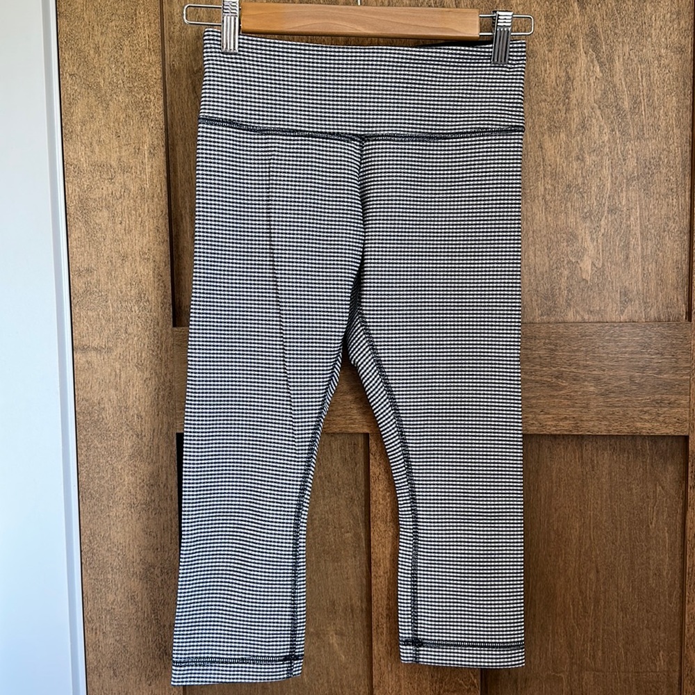 Lululemon Gingham Wunder Under Crop